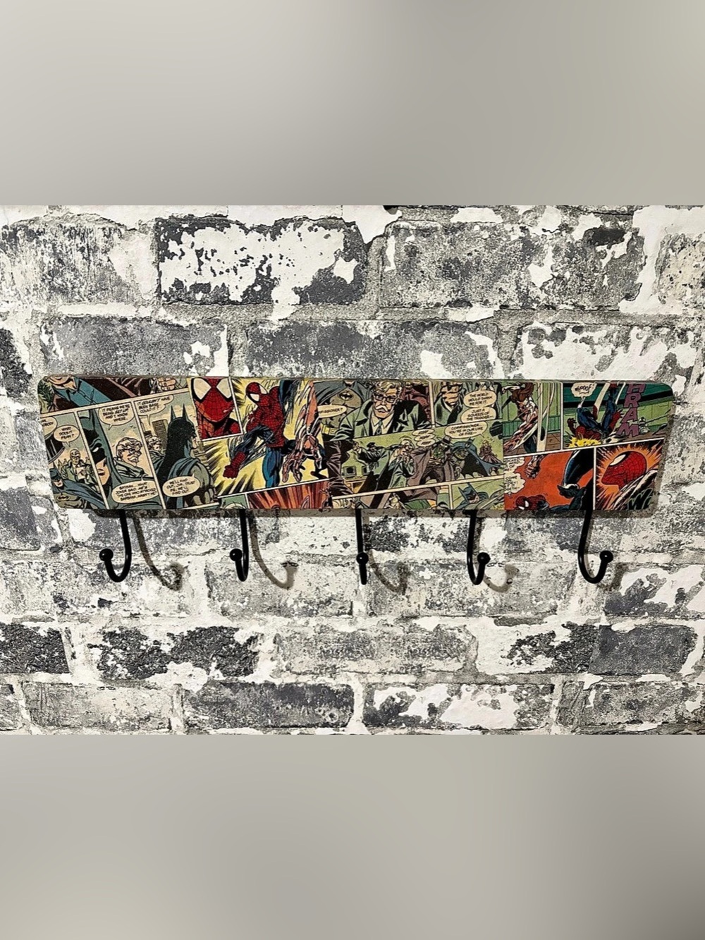Comic Art Wall coat and hat rack